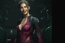 Claire in Jill's RE5 Battlesuit