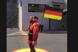 German Buff Banner Flag