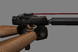 Black TMP With Laser Sight