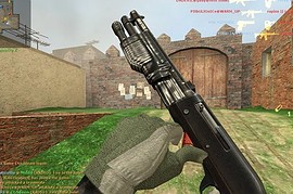 Damaged Metal Shotgun!