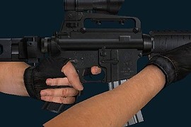 Black M16 For AUG