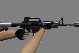 m4 Silver Black & White