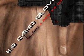 KS Black  Red Camo Gloves