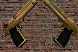 Burned Gold Deagle