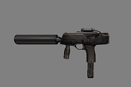Black TMP With Laser Sight