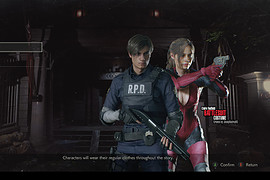 Claire in Jill's RE5 Battlesuit