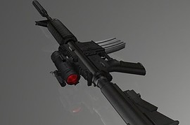 Black M4 With See-Through Aimpoint