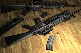 M16A4 M203 AIM LAM books Anims
