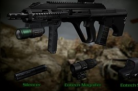 Steyr AUG A3 Animations