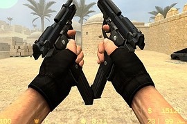 Black Beretta Dual Elites