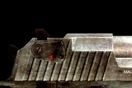 Worn Deagle With Wooden Handle
