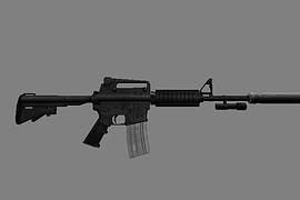 m4a1 with flashlight