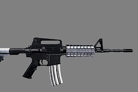 m4 Silver Black & White