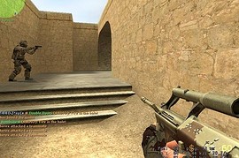 Six-colour Desert Camo AUG