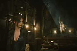 Claire in Jill's RE5 Battlesuit