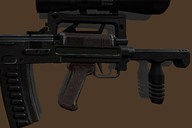 OSHK-1 Groza with scope ACOG