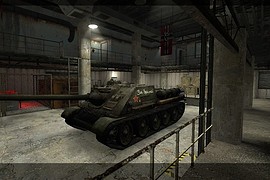Soviet_Su-100_rep.tiger_tank_snow(_MAP)