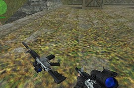 Two-tone M4 W See Thru Blue Aimpoint (Request)
