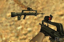 Orange scoped FAMAS F1 by SPNKr