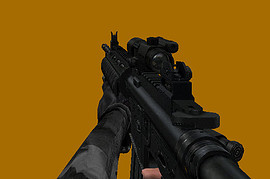 Tactical M4 with grey sleeve