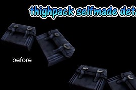Thighpack selfmade detail