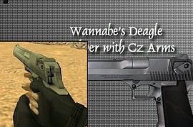 Wannabe s Deagle Silver +Cz Arms