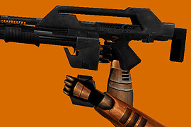 Aliens M41A Impulse Rifle Gray HD