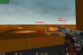 Silver Black Deagle reText
