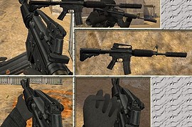 M4A1 on X Rock X anims