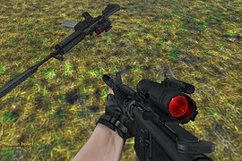 Black M4 With See-Through Aimpoint