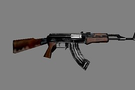 AK with knife