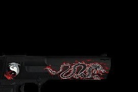 red n black dragon firegold deagle