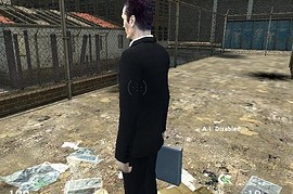 gman black suit