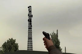 Skybox Radio Tower Silhouette