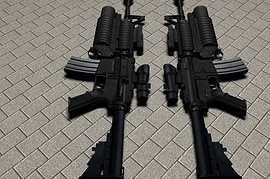 Skladfin s M4 sopmod