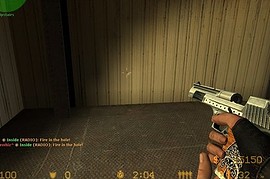 Ace Of Spades Deagle W Wood Grip