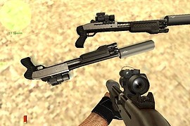 DarkElfa Tactical Silenced M3 W Aimpoint-sliver