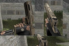 Gold Engraved Desert Eagle