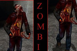 Black shirt zombie