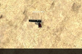Dark Deagle With Wooden Handle