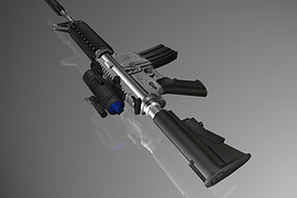 Blue See-Through Aimpoint M4A1