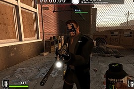Nick night mask and black clothes
