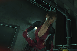 Claire in Jill's RE5 Battlesuit