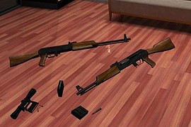 Saiga Sniper assault Rifle gun
