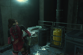 Claire in Jill's RE5 Battlesuit