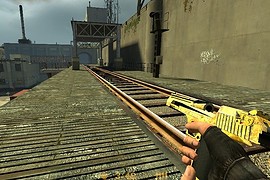 Worn Away Gold Deagle