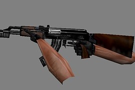 AK with knife