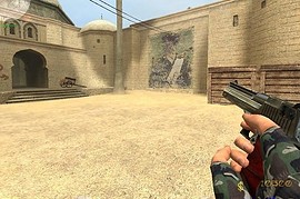 Dark Deagle With Wooden Handle