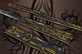 Tribal ButterFly knife